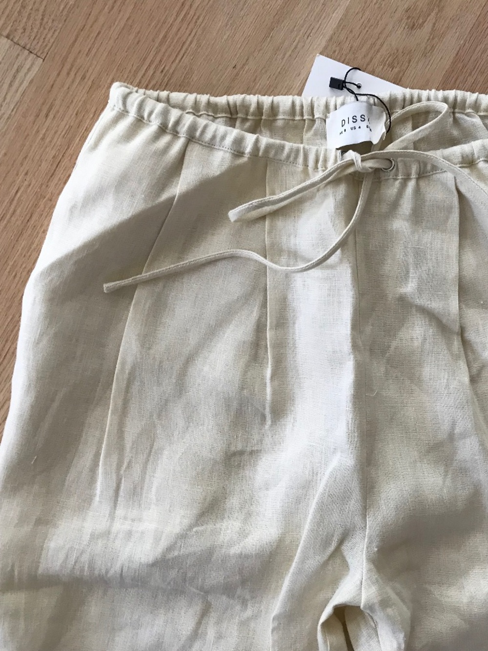 DISSH - australian designer brand linen draw string pants w pockets